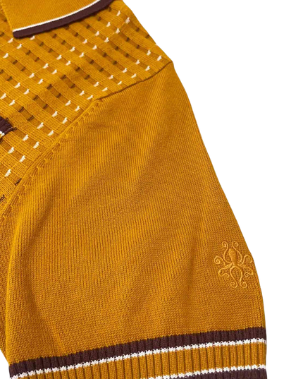 MADCAP MILES JACQUARD POLO, BUCKTHORN