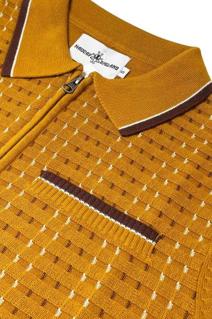 MADCAP MILES JACQUARD POLO, BUCKTHORN