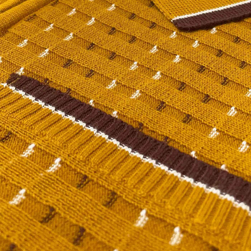 MADCAP MILES JACQUARD POLO, BUCKTHORN