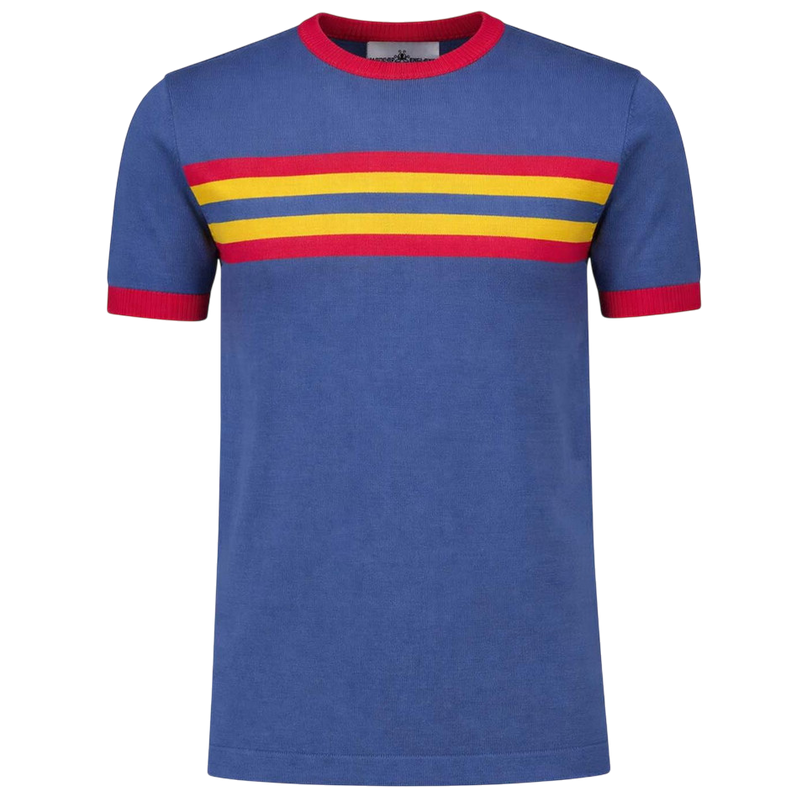 MADCAP WEEKENDER STRIPE KNIT TEE, KEY LARGO