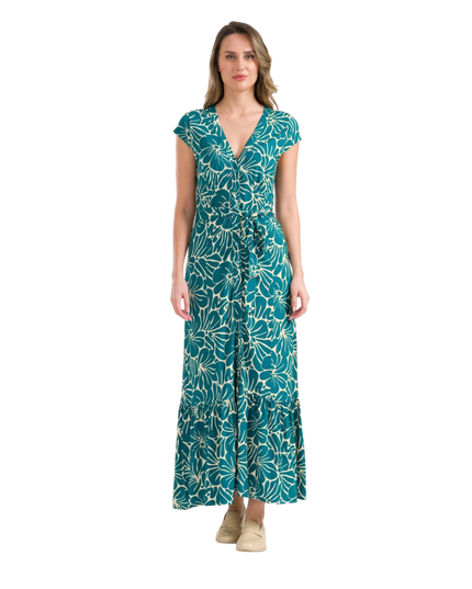 Maud Vestido Maxi Flower Flake