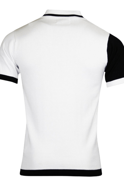 SKA&SOUL Maytal Mod Ska Check Stripe Polo
