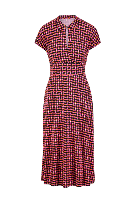 BLUTSGESCHWISTER Midi Dress Now We Are Talking Ease, pure primrose