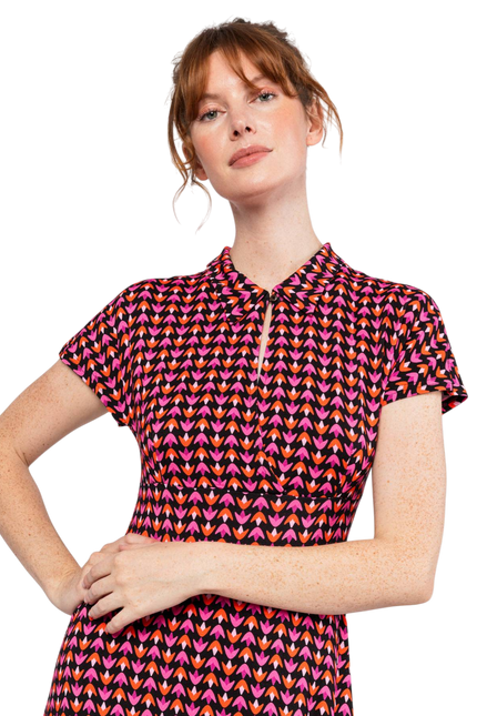 BLUTSGESCHWISTER Midi Dress Now We Are Talking Ease, pure primrose