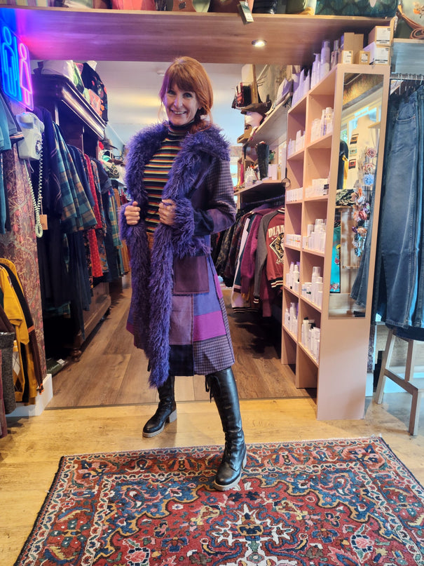 HEART WINTERJAS NOVA ZEMBLA, PATCHWORK PURPLE