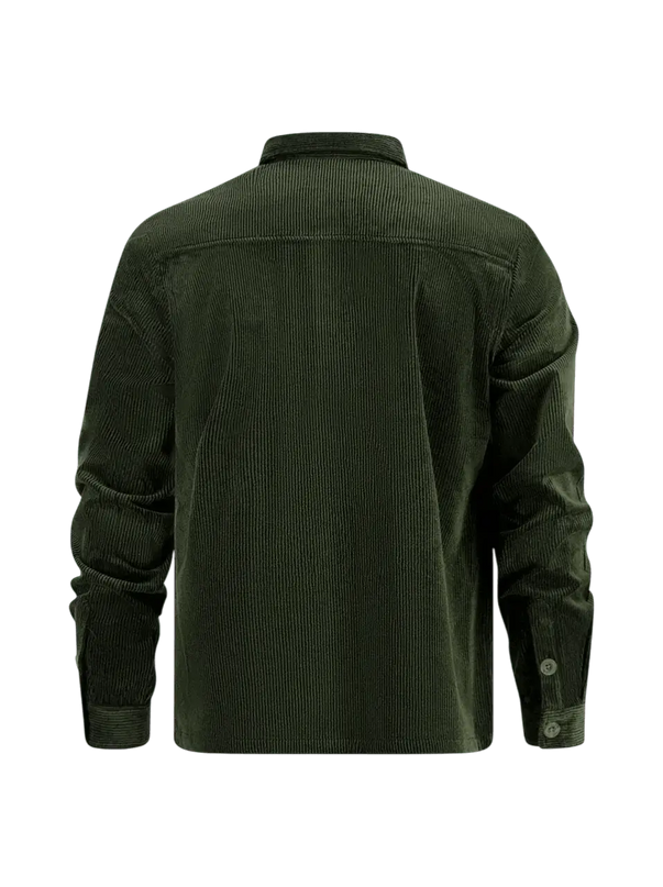 overshirt rib dark green - Rok&Billie, The Unique Rebel Boutique