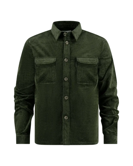 overshirt rib dark green - Rok&Billie, The Unique Rebel Boutique