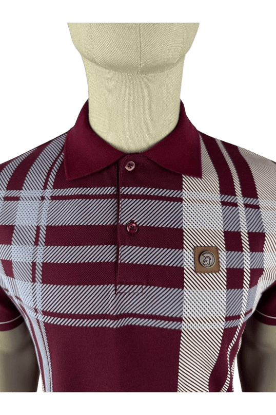 TROJAN Oversize Check Panel Polo port