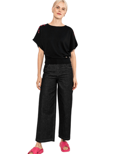 BLUTSGESCHWISTER PICNIC FRIEND, ELEGANT DAM I SVART
