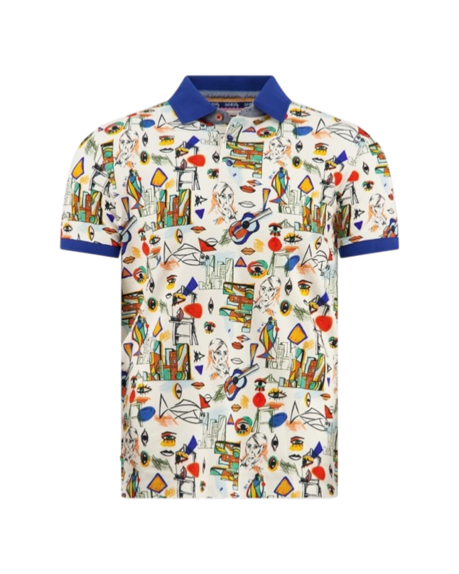 Polo Cubista Multicolor Todo Color