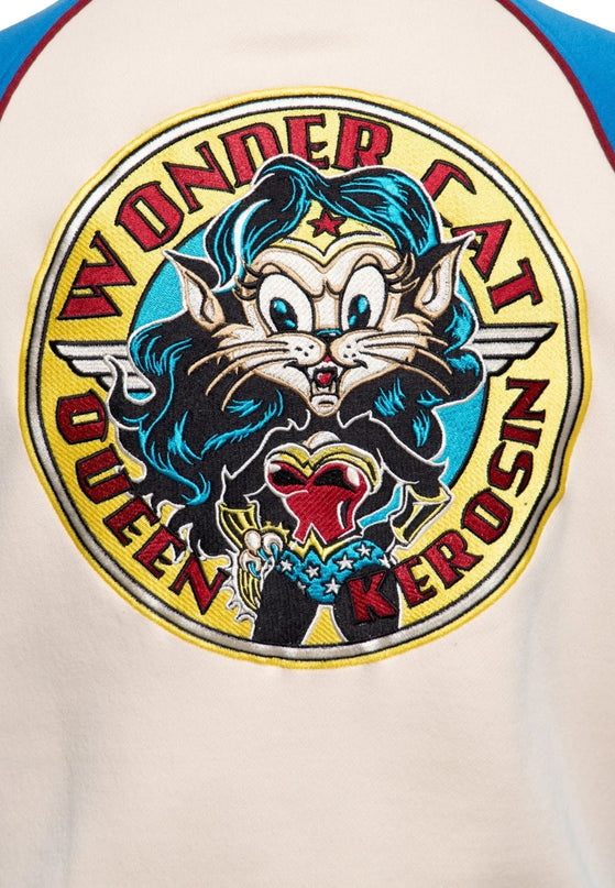 Raglan Sweat Jacket Wonder cat sax