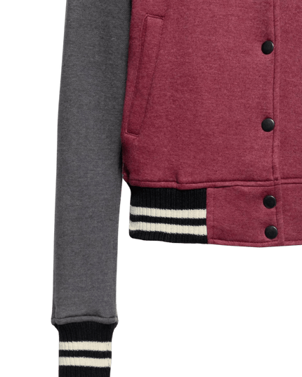 Chaqueta Raglán Sweet Diamantes Burdeos