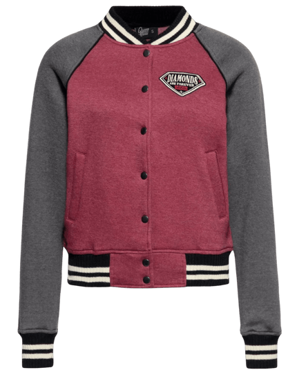 Chaqueta Raglán Sweet Diamantes Burdeos