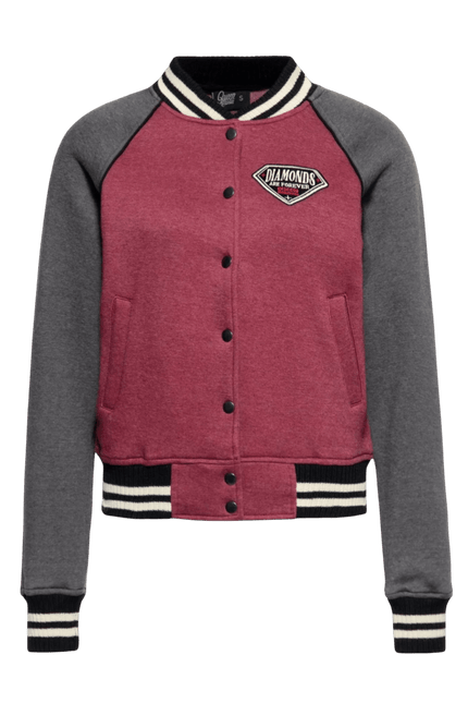 Raglan Sweet Jacket Diamonds Bordeaux