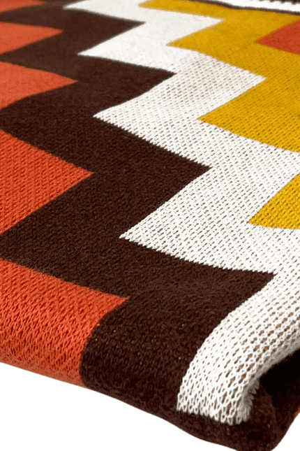 T-shirt Rainmaker Retro anni '70 a jacquard step in Potting Soil