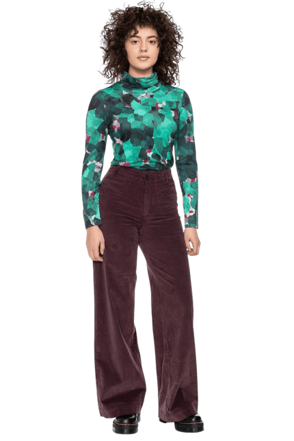 Rolli Top with Collar, Green