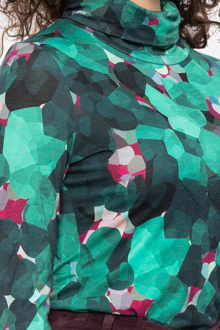 Rolli Top with Collar, Green