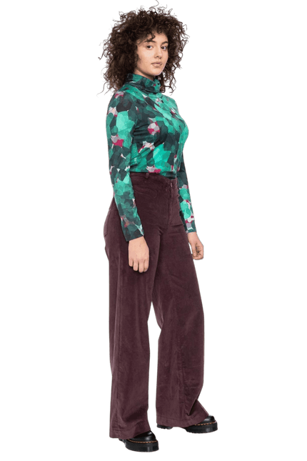 Rolli Top with Collar, Green