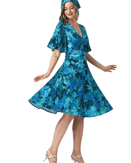Enya dress TPFA8 blue