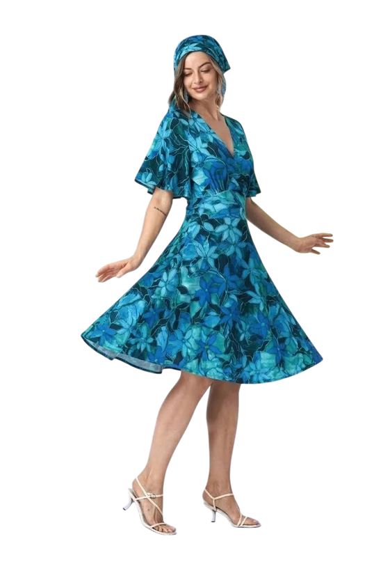 Enya dress TPFA8 blue