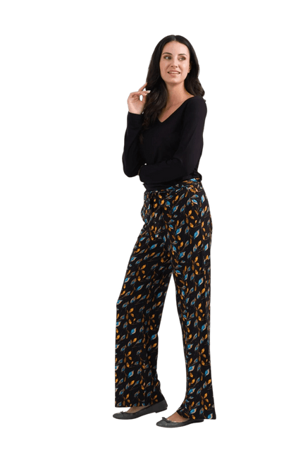 LALAMOUR Sue Jersey Trousers, autumn leaves