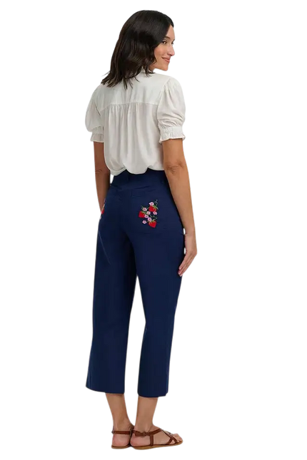 SUGAR HILL BRIGHTON ANGELIQUE SHIRRED TOP  OFF WHITE, WILD STRAWBERRY