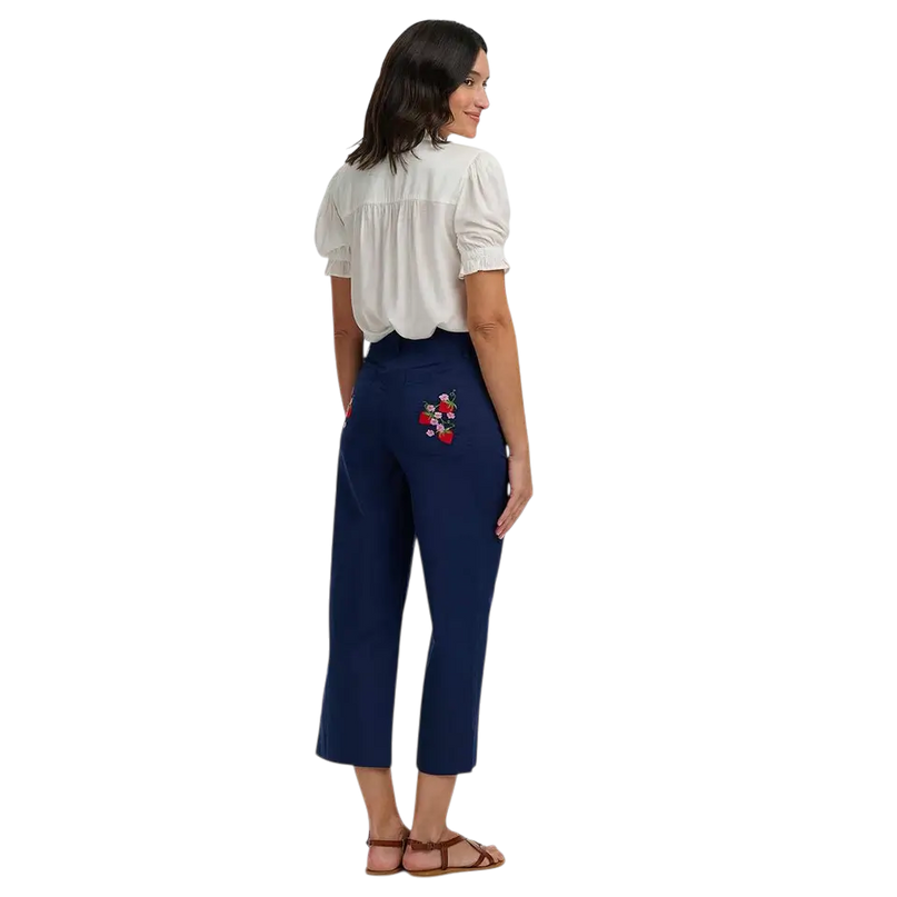 SUGAR HILL BRIGHTON Blusa franzida Angelique Off White, Morango Selvagem