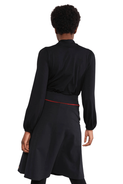 BLUTSGESCHWISTER Sweat Skirt Rosegarden Swing, Black