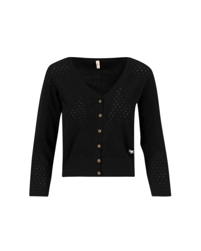 BLUTSGESCHWISTER Sweet Petite tradition black knit