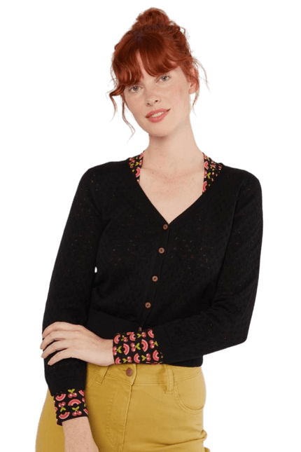 BLUTSGESCHWISTER Sweet Petite tradition black knit