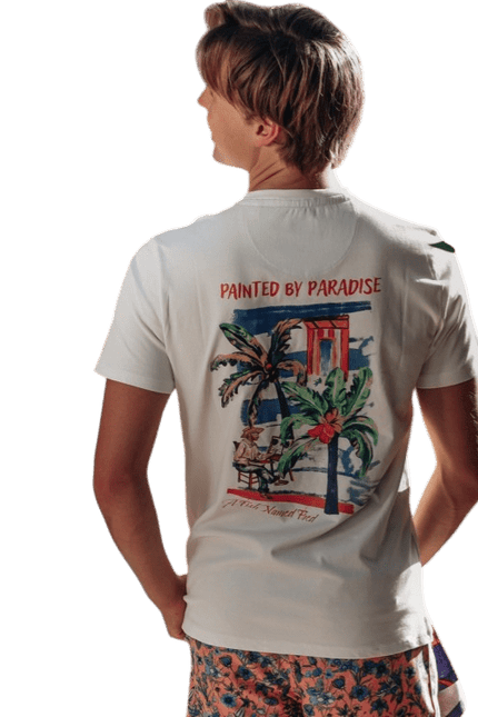 T-shirt palm painting