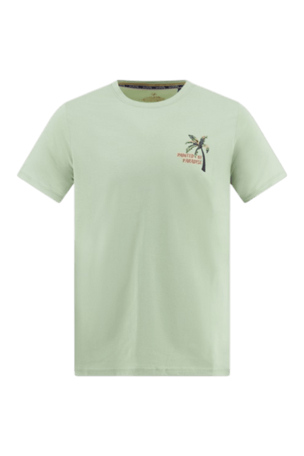 T-shirt palm painting green