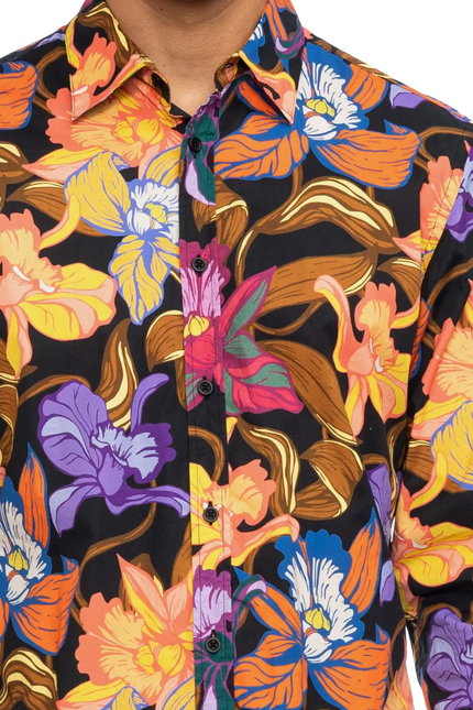 Tamuza floral print orange/lilac