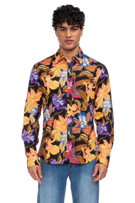 Tamuza floral print orange/lilac