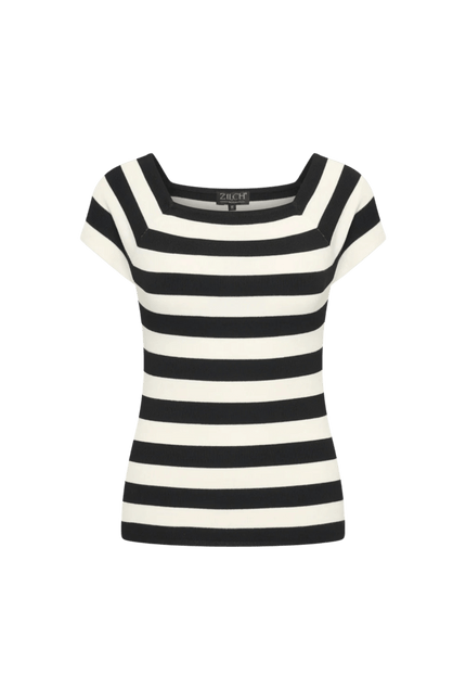 ZILCH top short sleeve Two Tone Black