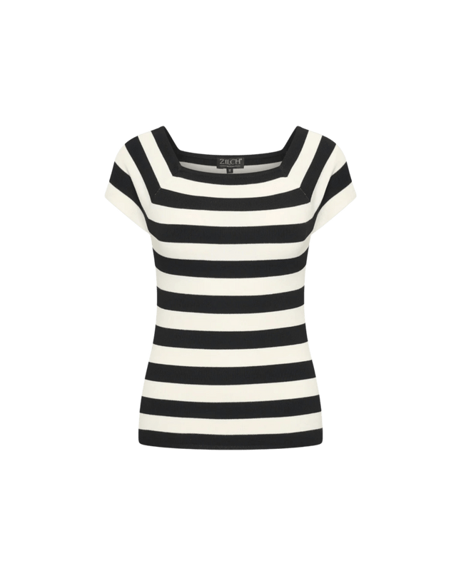 Top manches courtes Tone Black