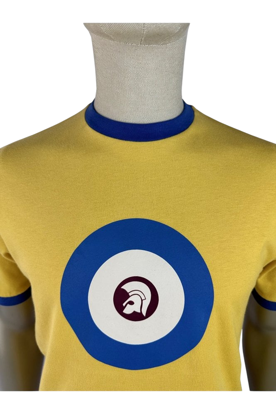 TROJAN target ringer T-SHIRT, sort