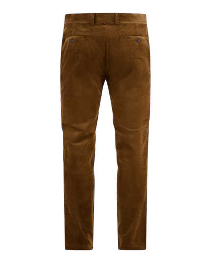 Pantalón de canalé marrón chocolate
