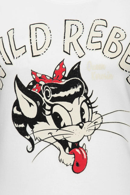 QUEEN KEROSIN Wild Rebel, off white