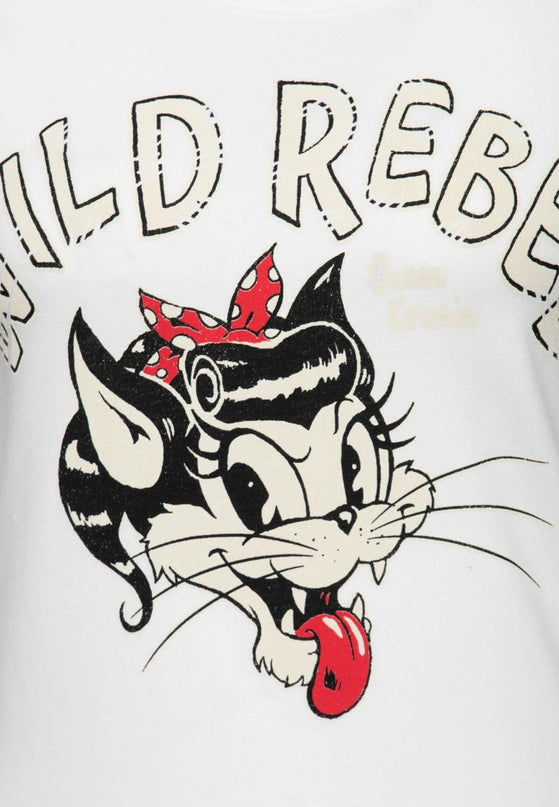 QUEEN KEROSIN Wild Rebel, off white