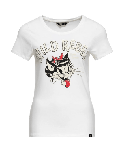 QUEEN KEROSIN Wild Rebel, blanco roto