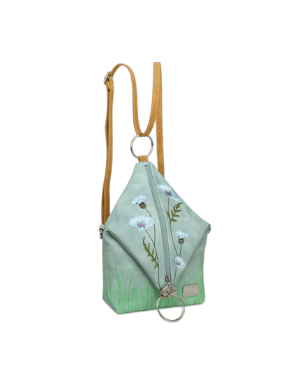 Hi-DI-HI Wildflower bolsa transversal/mochila, azul claro