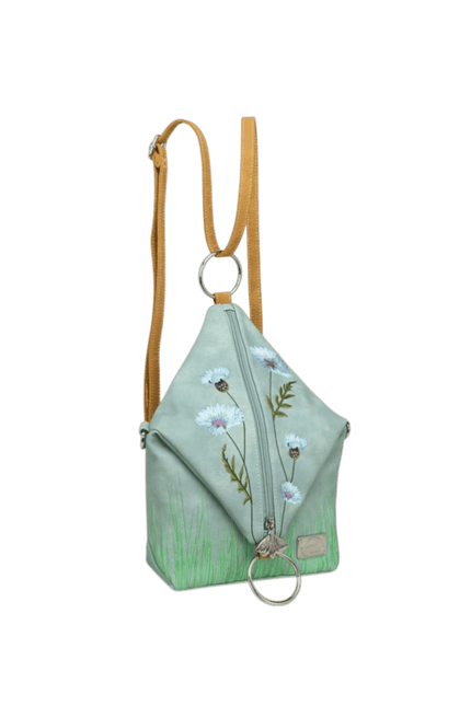 Hi-DI-HI Wildflower Crossbody/Backpack, light blue