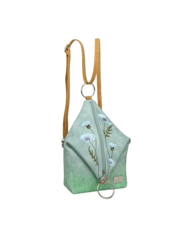 Hi-DI-HI Wildflower bolsa transversal/mochila, azul claro