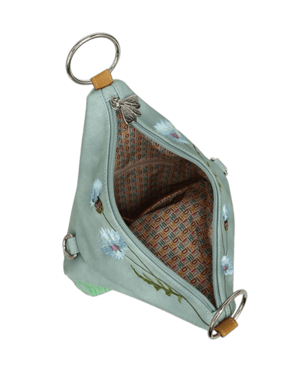 Hi-DI-HI Wildflower bolsa transversal/mochila, azul claro