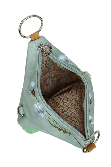 Hi-DI-HI Wildflower Crossbody/Backpack, light blue