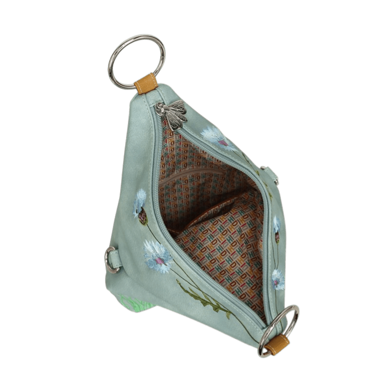 Hi-DI-HI Wildflower bolsa transversal/mochila, azul claro