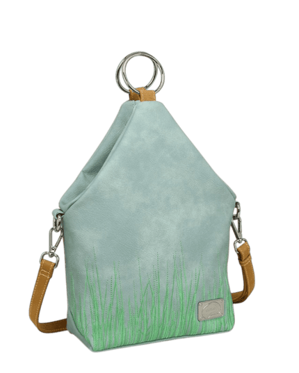 Hi-DI-HI Wildflower bolsa transversal/mochila, azul claro