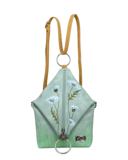 Hi-DI-HI Wildflower bolsa transversal/mochila, azul claro