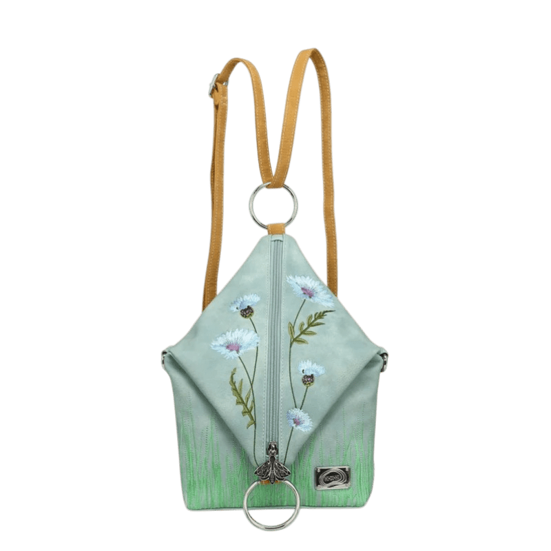 Hi-DI-HI Wildflower bolsa transversal/mochila, azul claro